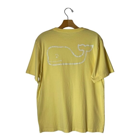 Vineyard Vines Yellow Cotton Short Sleeve Crew Neck Vintage Whale Tee Size‎ S - Picture 2 of 6